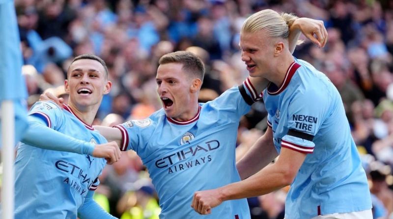 Manchester City thrash Man Utd by 6 goals to 3 1 Manchester City thrash Man Utd by 6 goals to 1