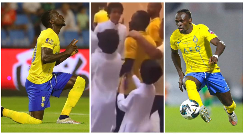 Video: Sadio Mane Mobbed By Fans in Riyadh as he Visits Mosque for Friday Prayer 1 Sadio Mane