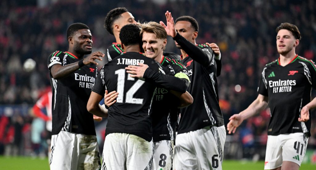 Arsenal guns down PSV as they put seven pass them in Holland