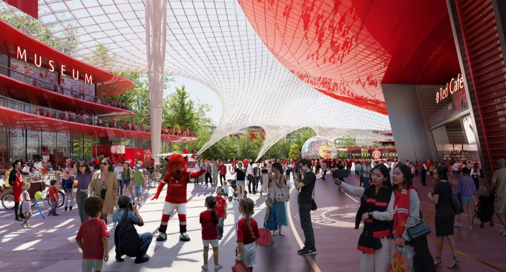 Manchester United unveil plan for a "state-of-the-art" 100,000 capacity stadium