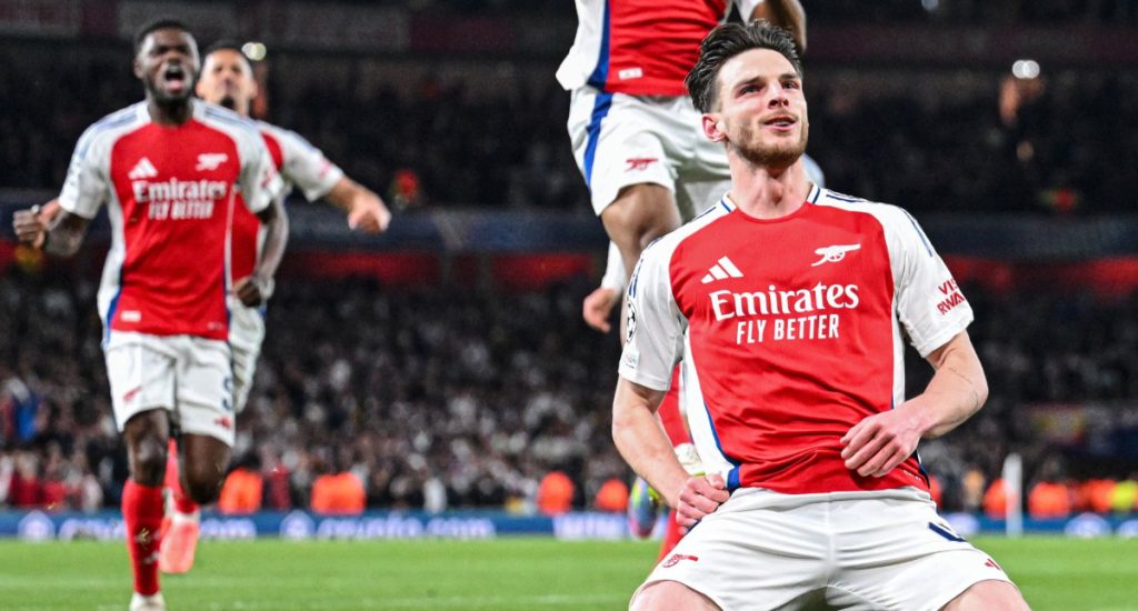 Declan Rice crumple Real Madrid at the Emirates with two stunning freekicks 1 Declan Rice crumple Real Madrid at the Emirates with two stunning freekicks