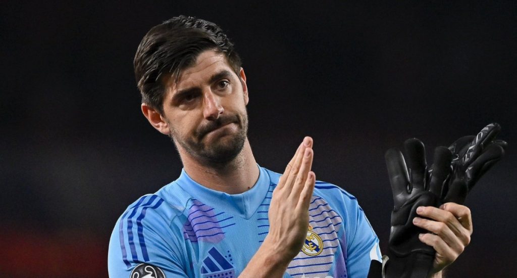 Courtois: "We've been telling him for years to shoot'." 1 Courtois: "We've been telling him for years to shoot'."