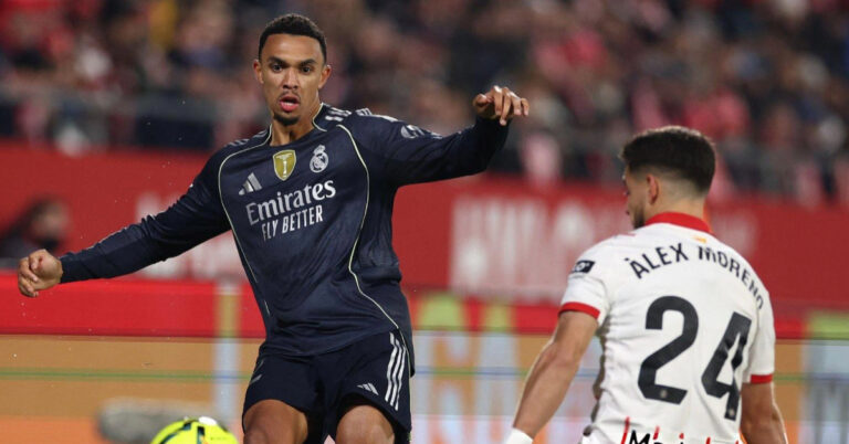 Real Madrid settles for a draw at Girona as Barcelona moves to 1st